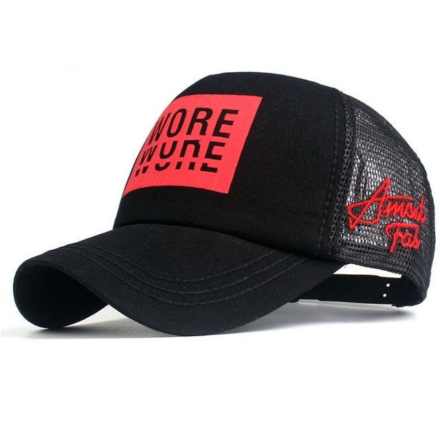 TheCapSpot - Letter Net Cap Baseball Cap