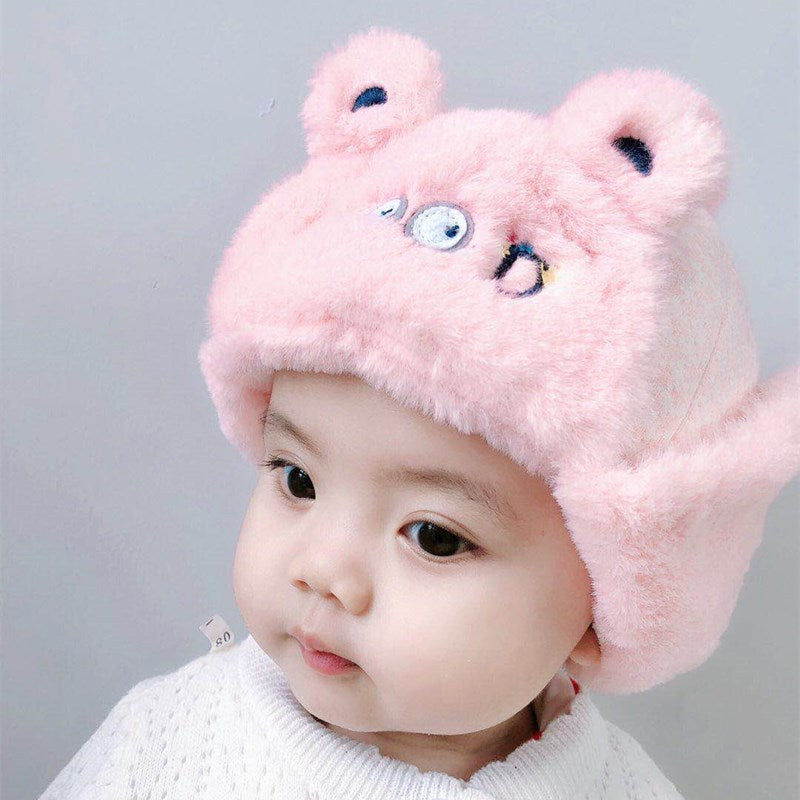 Plush baby hat