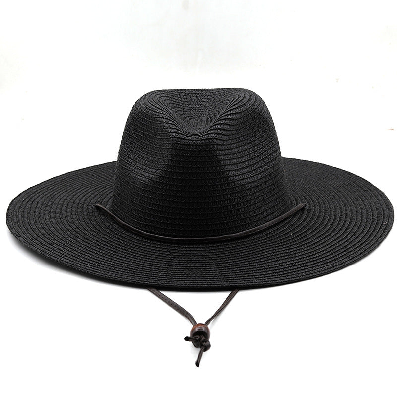 The CapSpot - Windproof Rope Flat Big Brim Hat