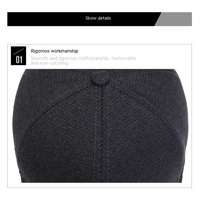 Hat Men's Fashion Plaid Casual Baseball Cap Women's