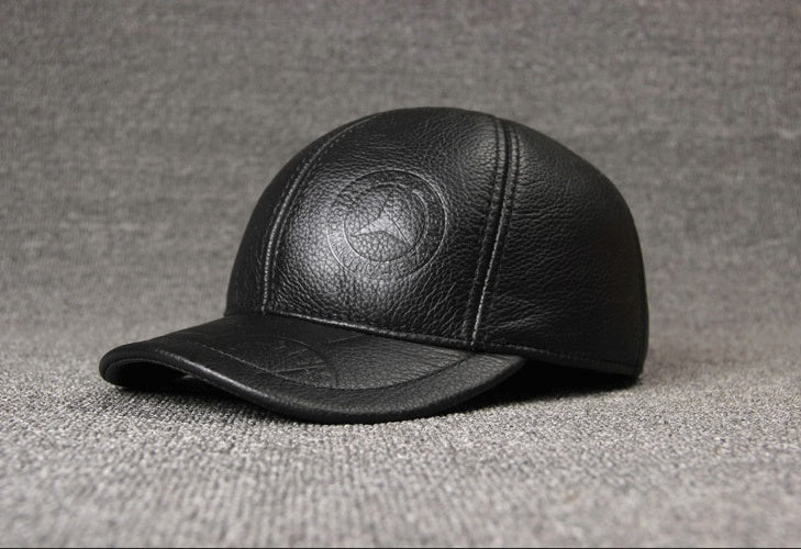 TheCapSpot - Hughes Leather Baseball Cap