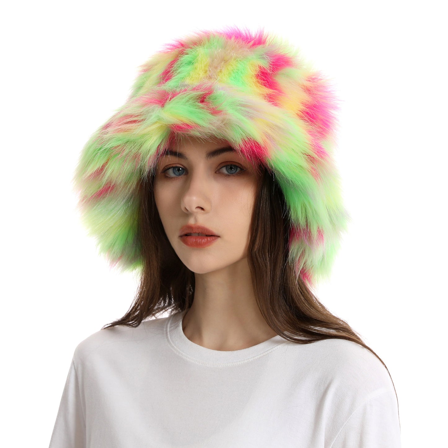 TheCapSpot - Two-Tone Plush Bucket Hat