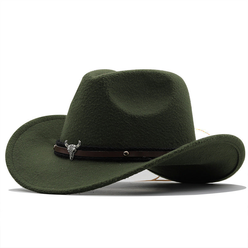 TheCapSpot -Metal Bull Head Fedora Hat