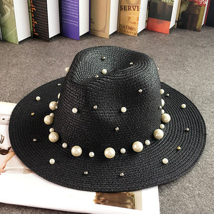 TheCapSpot - Straw Pearl Hat