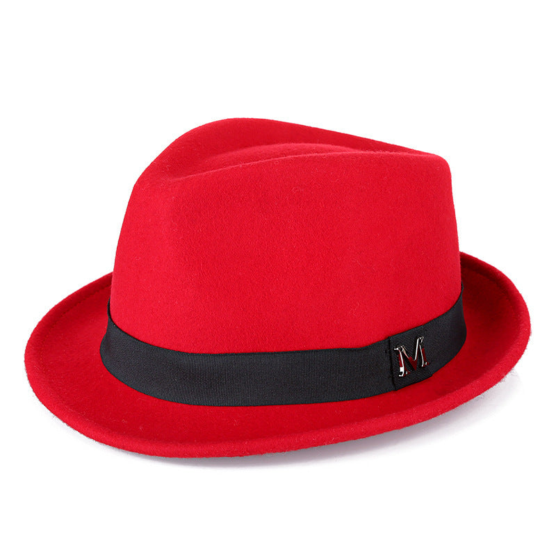 Middle-aged And Elderly Men's Pure Wool Green Hat