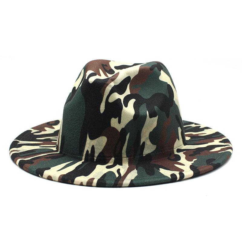 TheCapSpot - Leopard Print Woolen Top Hat