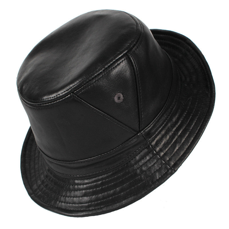 TheCapSpot - Leather Fedora Hat