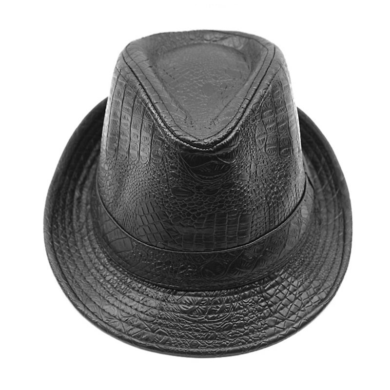 TheCapSpot - Simple British Vintage Jazz Pu Leather Hat