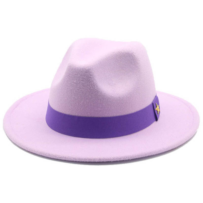 TheCapSpot - Bold Solid Color Fedora Hat