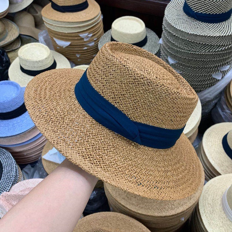 TheCapSpot - Flat Straw Hat