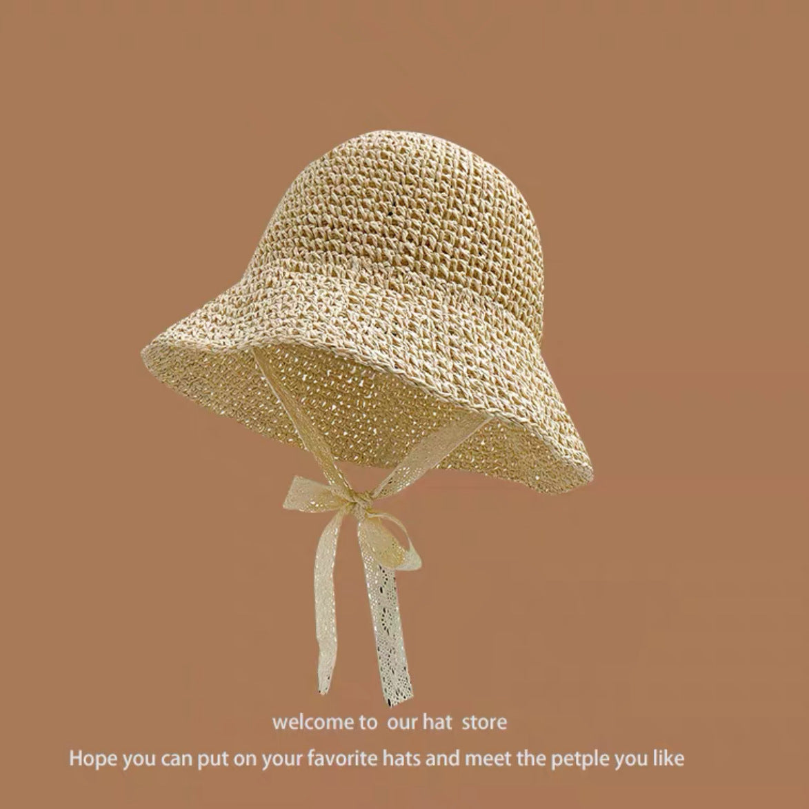 TheCapSpot - Woven Straw Bucket Hat