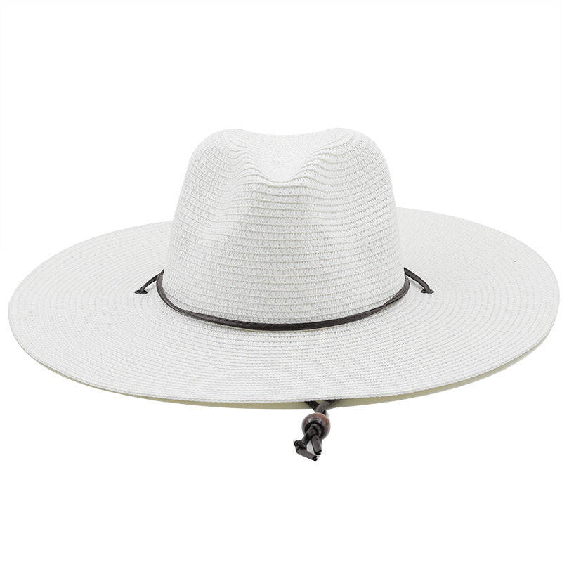 The CapSpot - Windproof Rope Flat Big Brim Hat