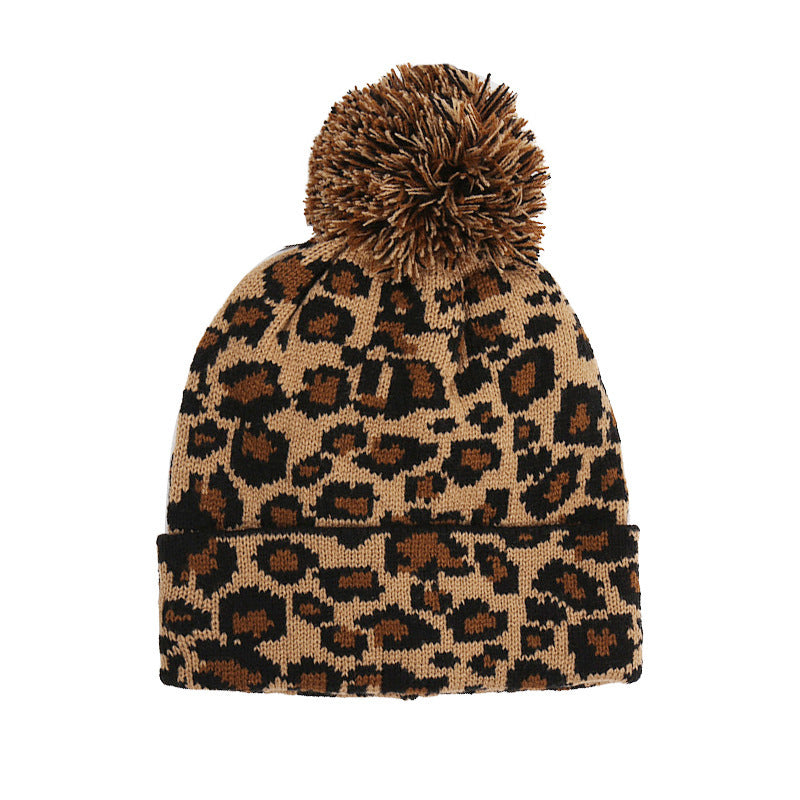 TheCapSpot - Women's Leopard Knit Hat
