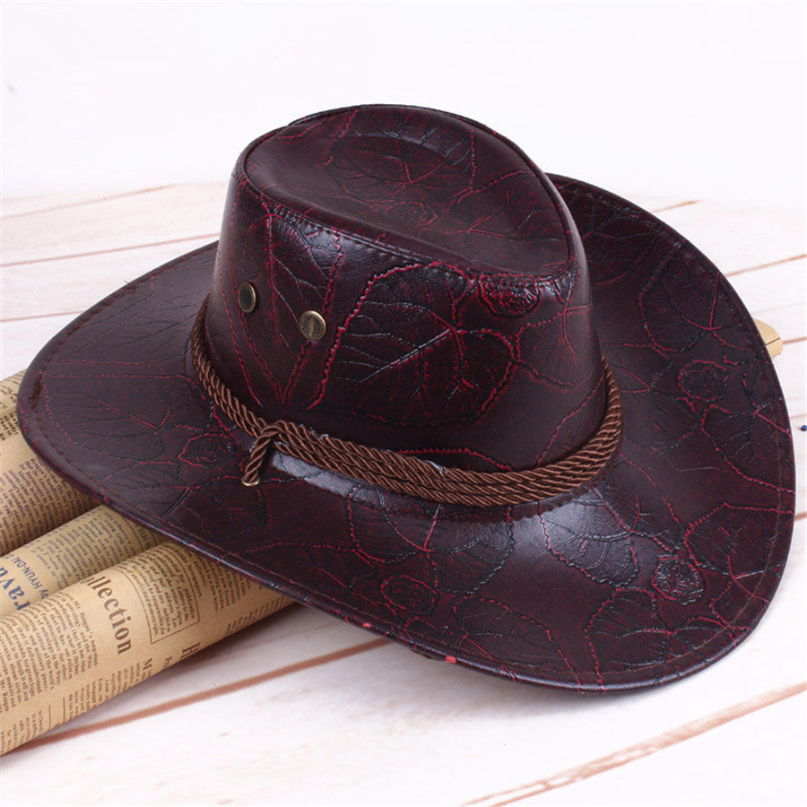 The CapSpot - Leather Straw Hat