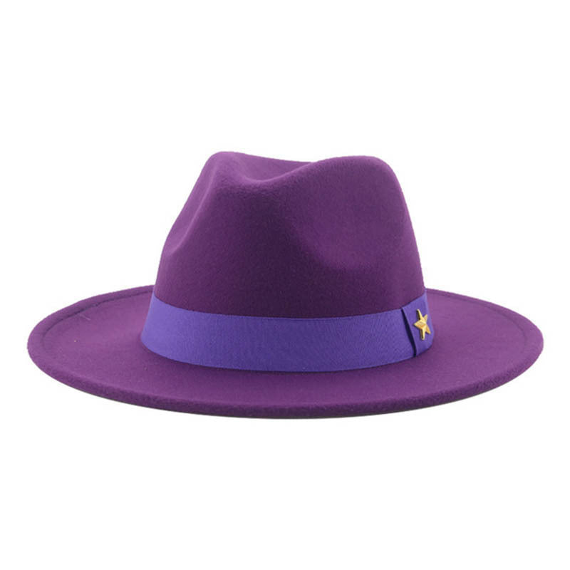 TheCapSpot - Bold Solid Color Fedora Hat