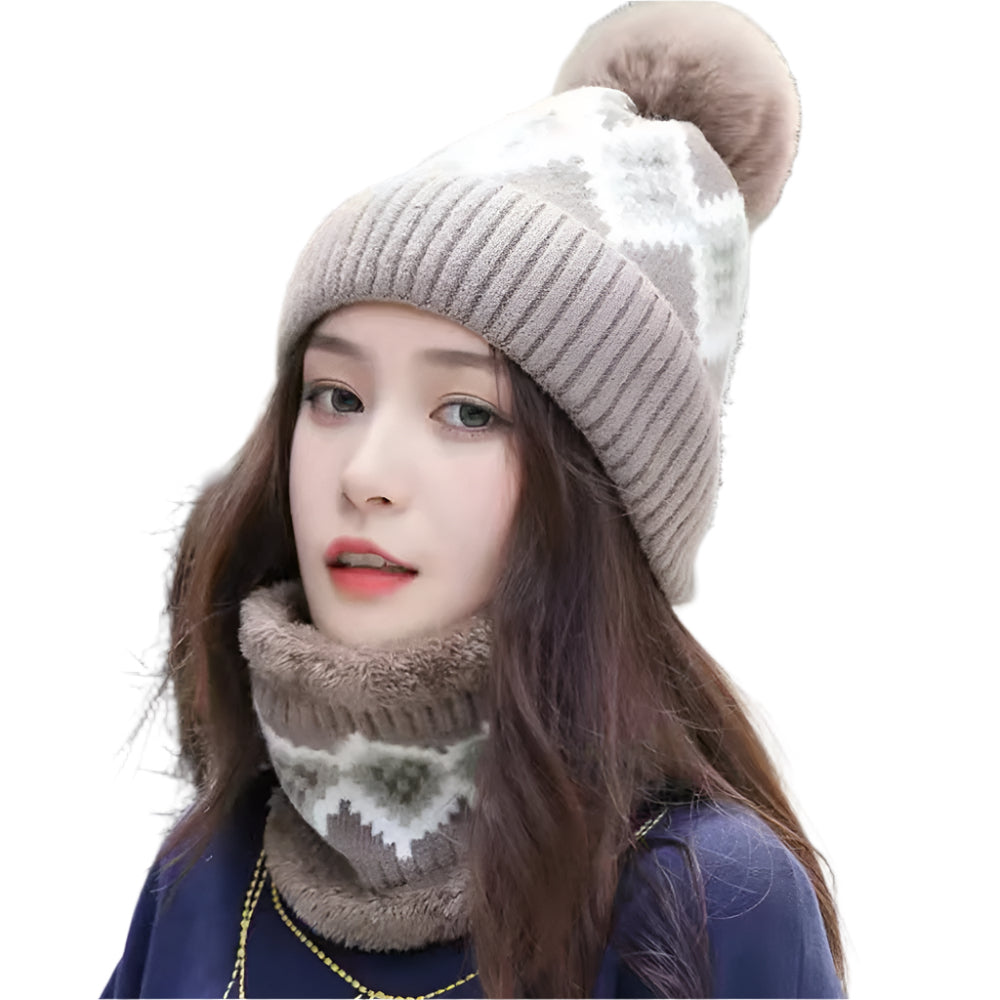 TheCapSpot - Hat Women's Wool Cute Versatile Scarf Plush