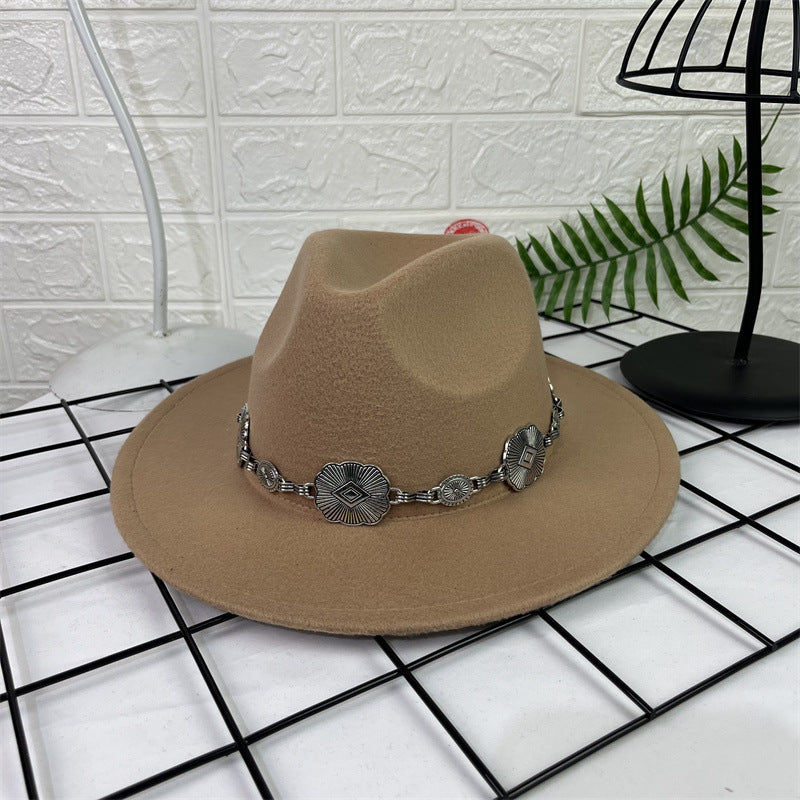 TheCapSpot - Chain Fedora Cap