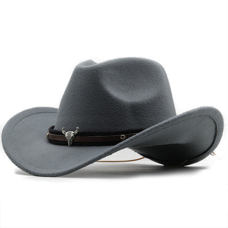 TheCapSpot -Metal Bull Head Fedora Hat