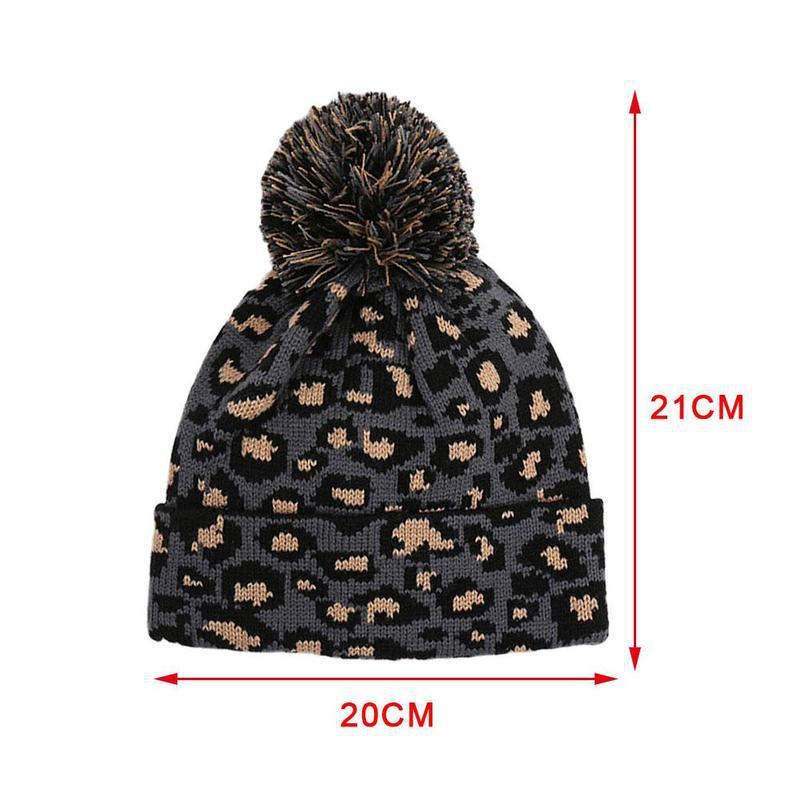 TheCapSpot - Women's Leopard Knit Hat