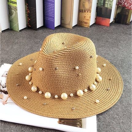 TheCapSpot - Straw Pearl Hat