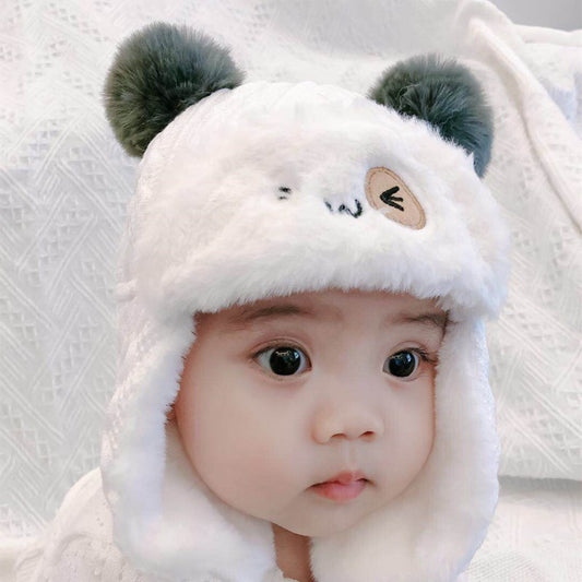 Plush baby hat
