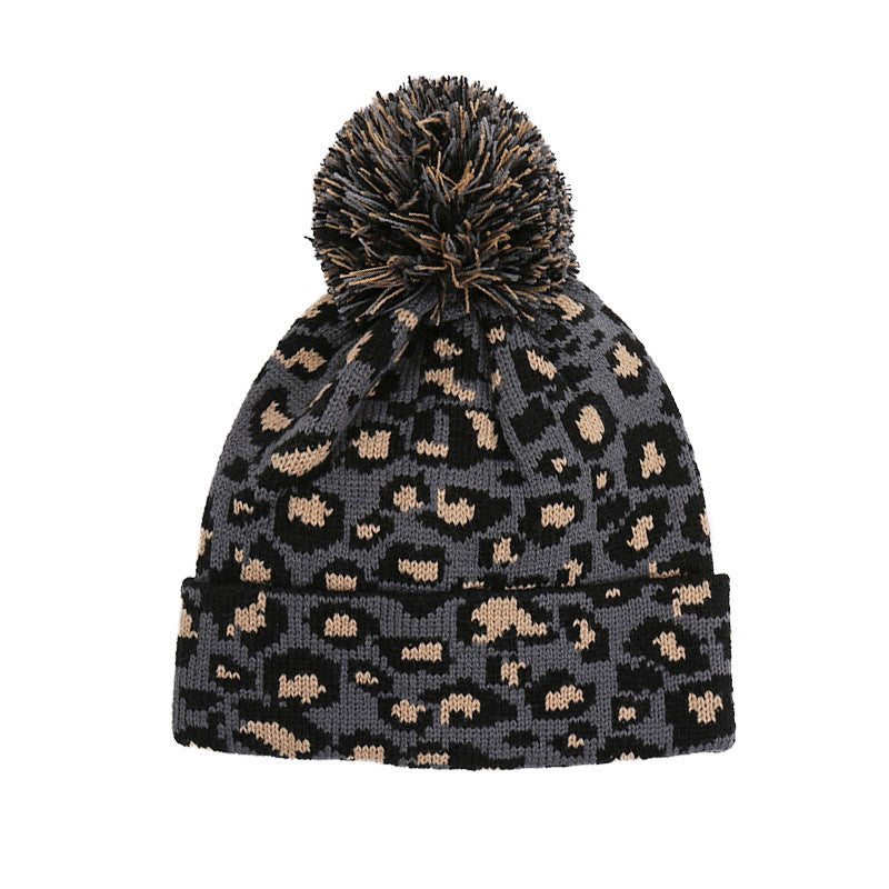 TheCapSpot - Women's Leopard Knit Hat