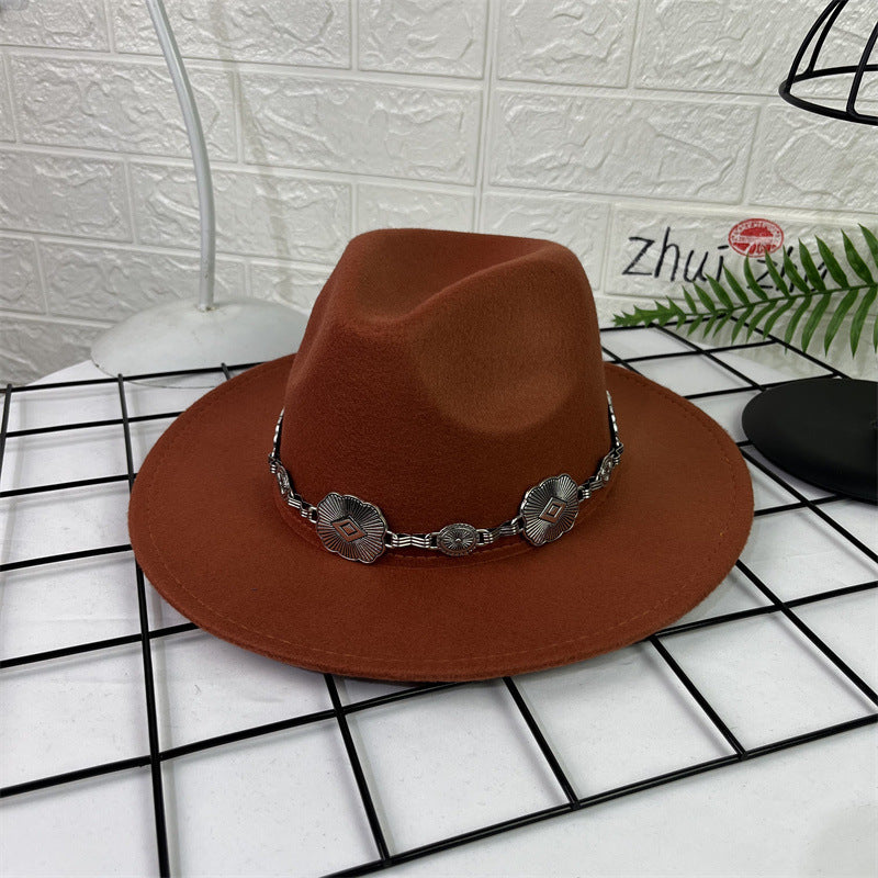 TheCapSpot - Chain Fedora Cap