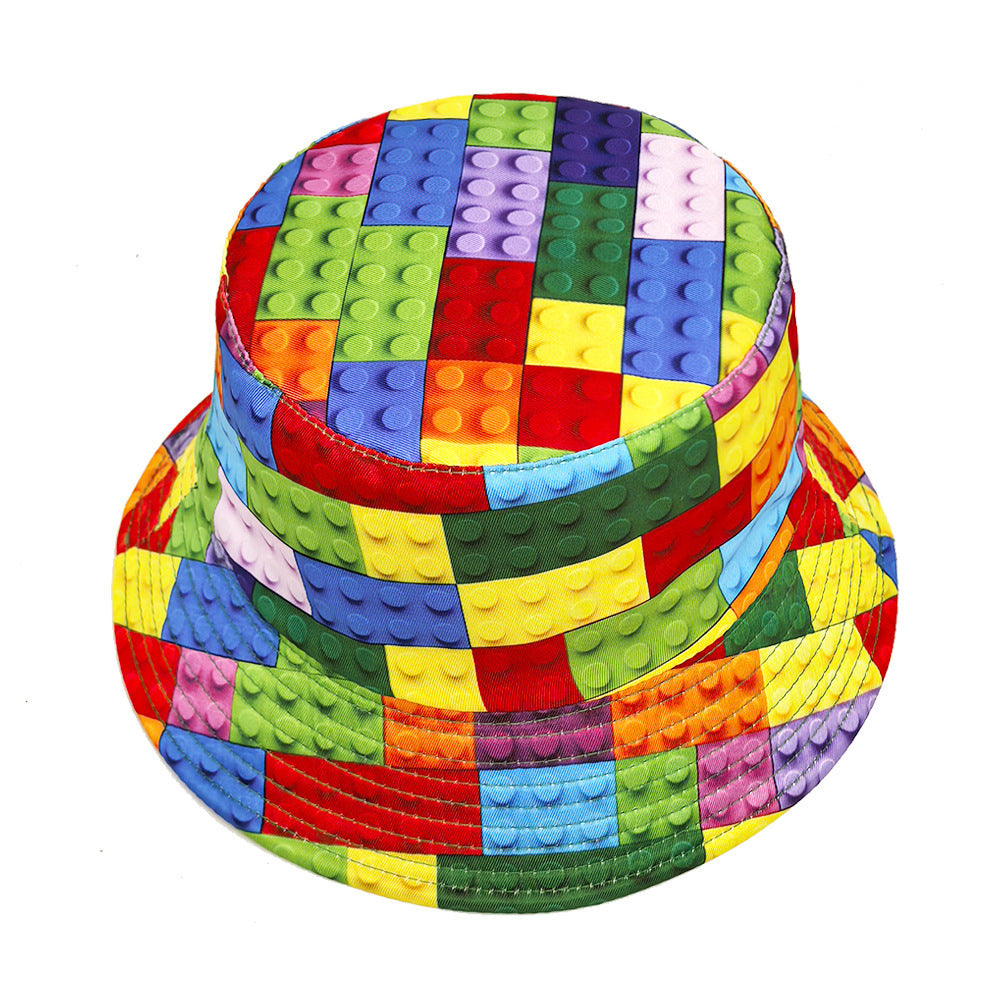 TheCapSpot - Block Pattern Bucket Hat