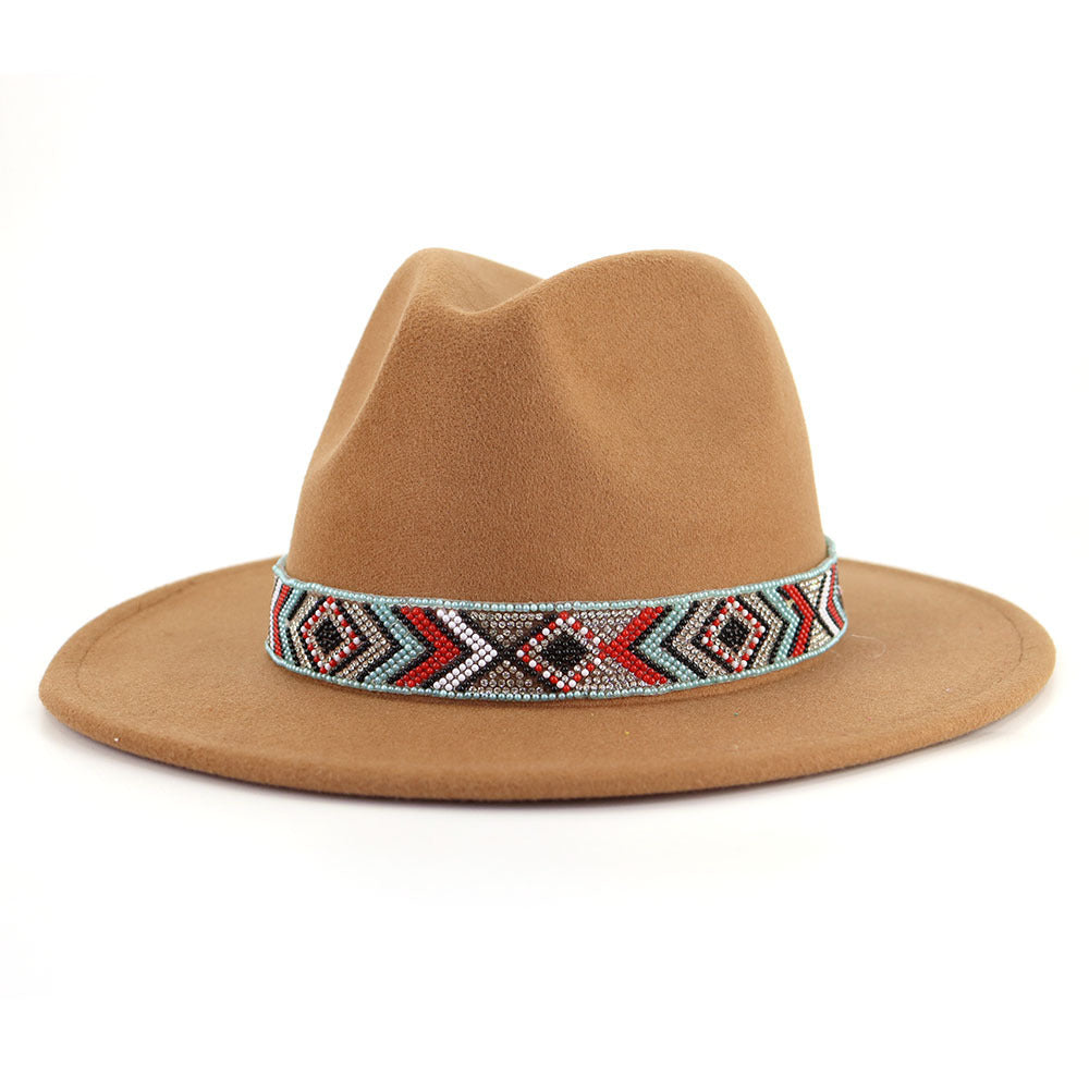 TheCapSpot - Blue Bead Jazz Hat
