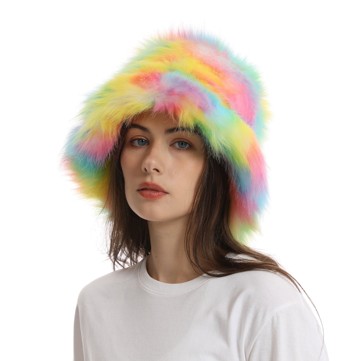 TheCapSpot - Two-Tone Plush Bucket Hat