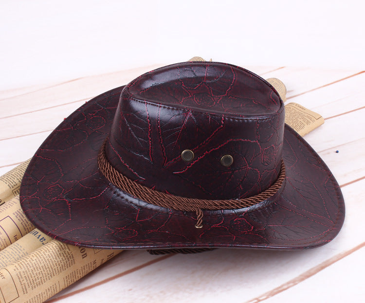 The CapSpot - Leather Straw Hat
