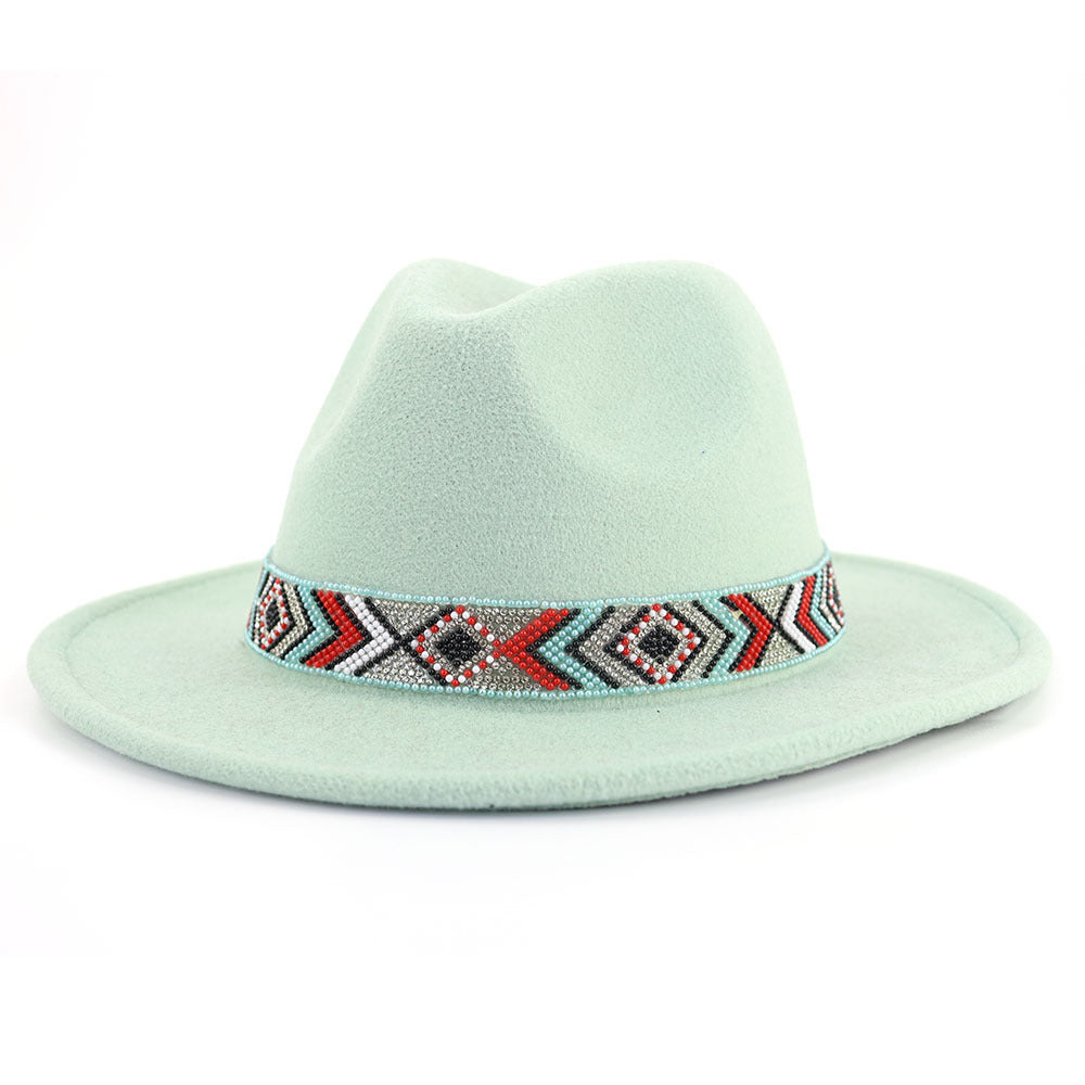 TheCapSpot - Blue Bead Jazz Hat