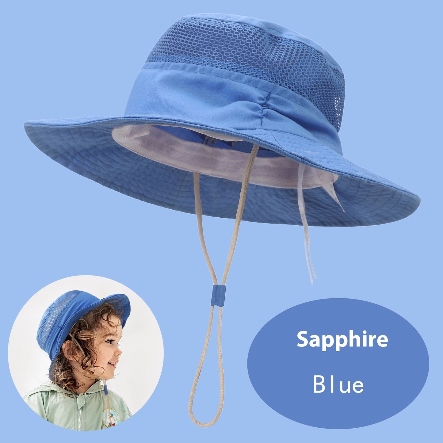 Children's Sun Hat Summer Breathable Mesh Cartoon Dinosaur Printing Outdoor Sunshade