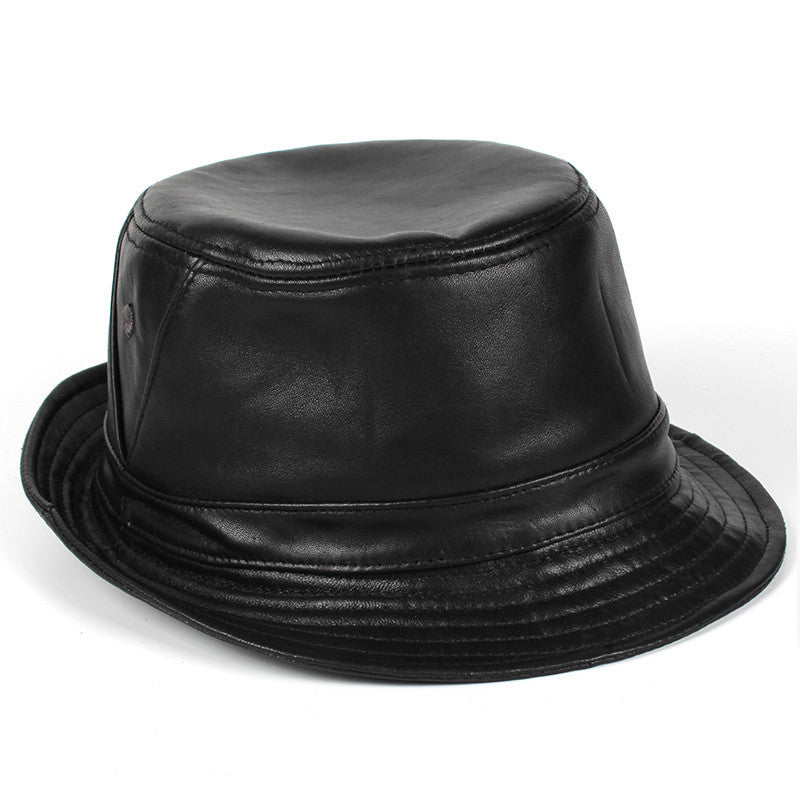 TheCapSpot - Leather Fedora Hat