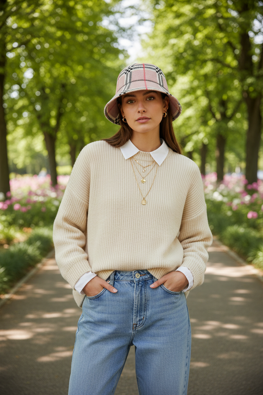 TheCapSpot - Gage Striped Bucket Hat