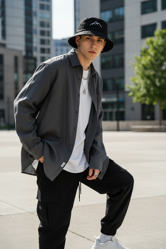 Denver Embroidery Cotton Bucket Hat – Hip Hop Flat Top