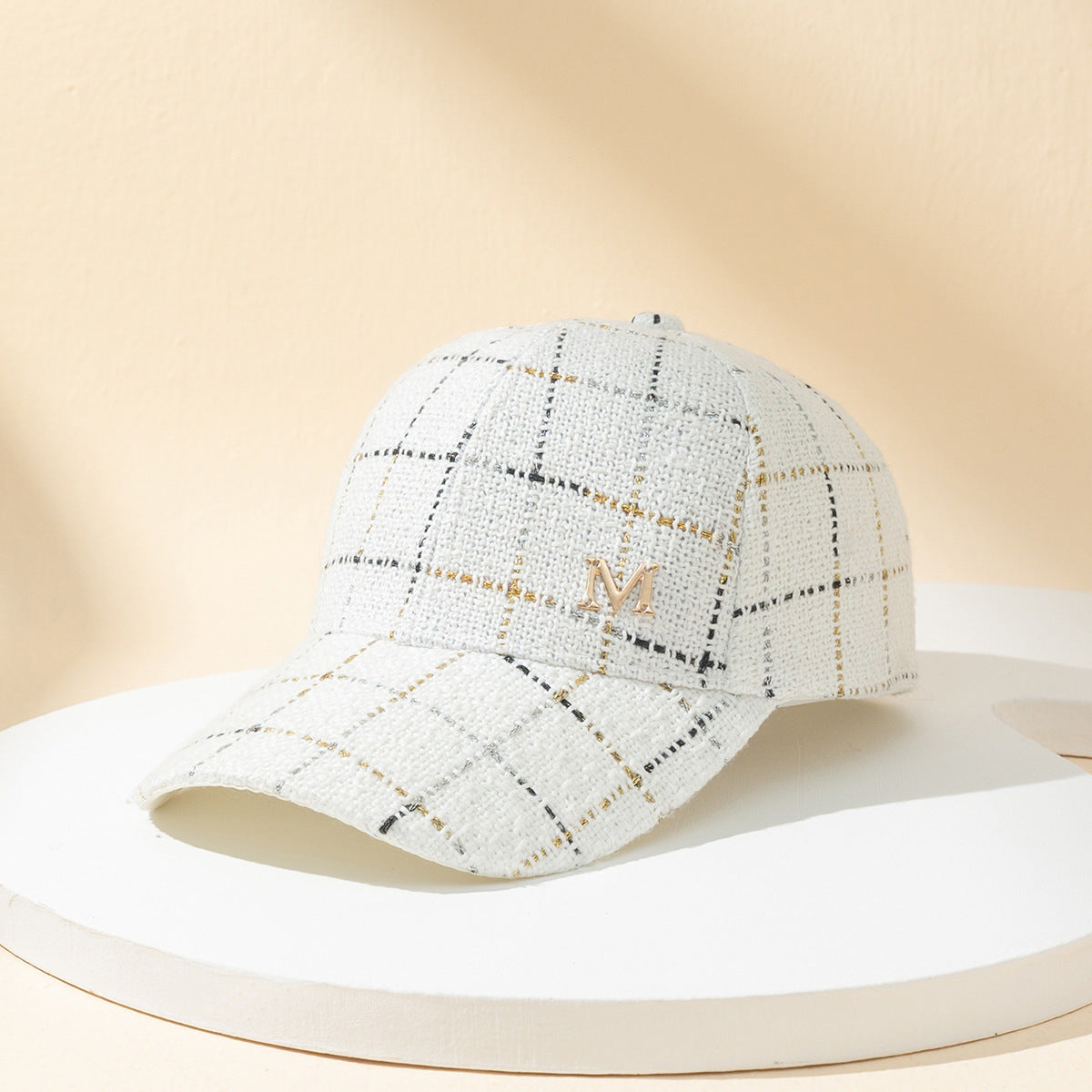 TheCapSpot - Plaid M Baseball Cap