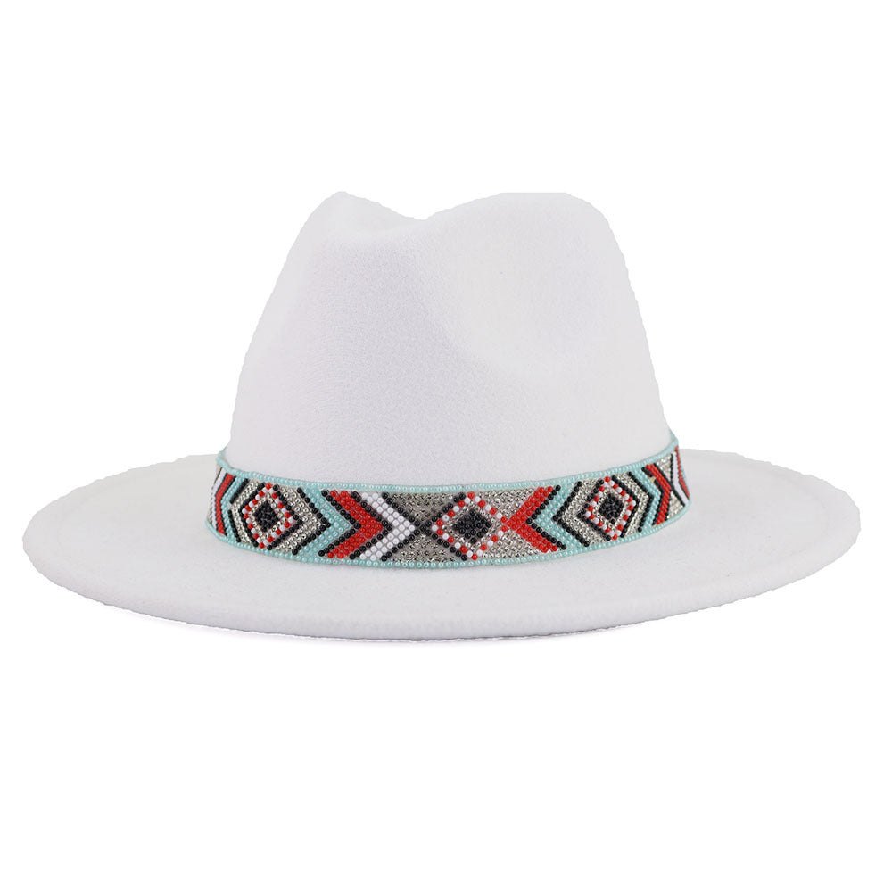 TheCapSpot - Blue Bead Jazz Hat