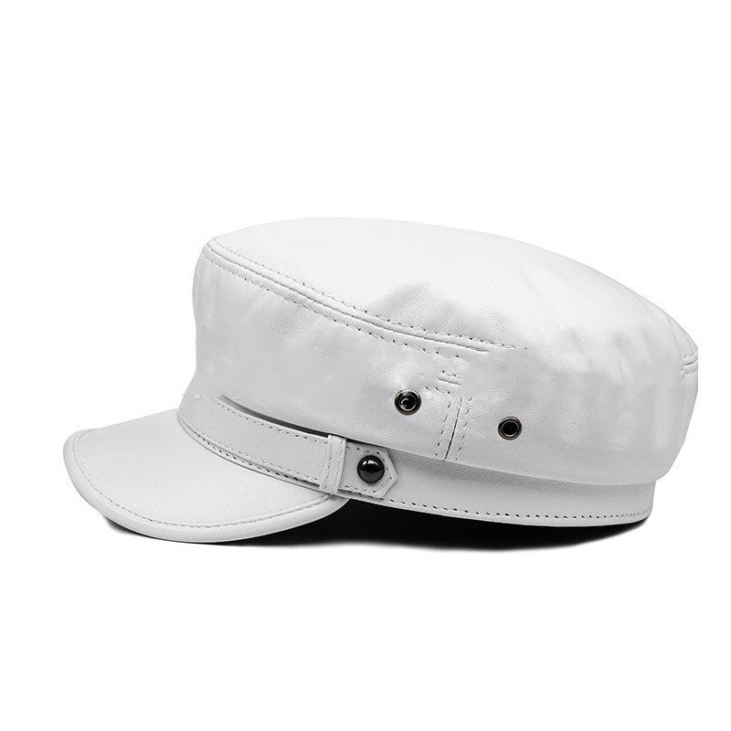 TheCapSpot - Sheepskin Flat Top Cap