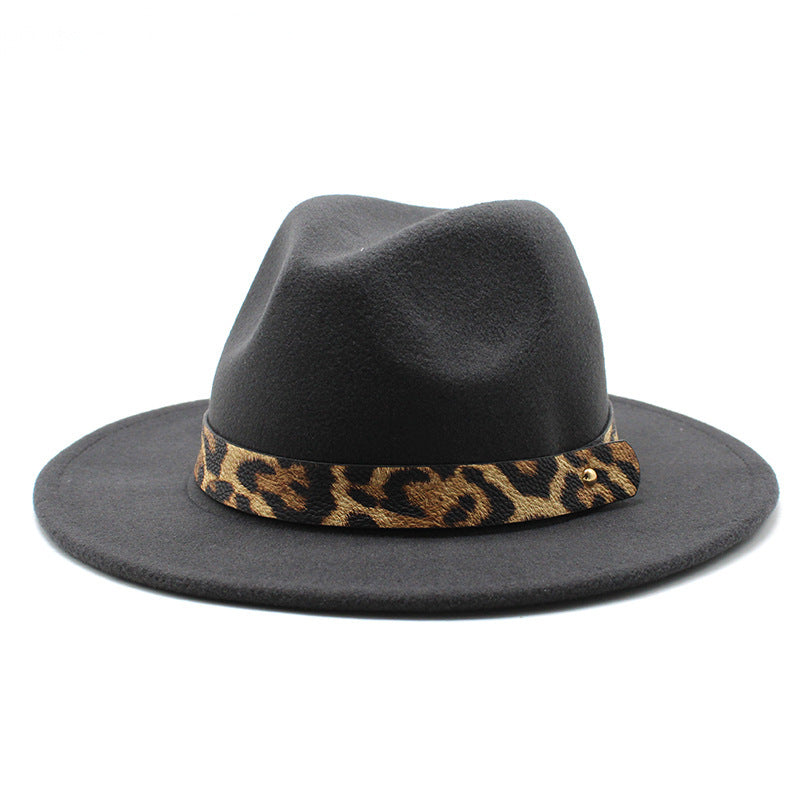 TheCapSpot - Leopard Print Big Brim Hat