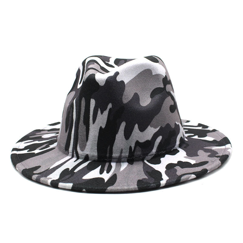 TheCapSpot - Leopard Print Woolen Top Hat