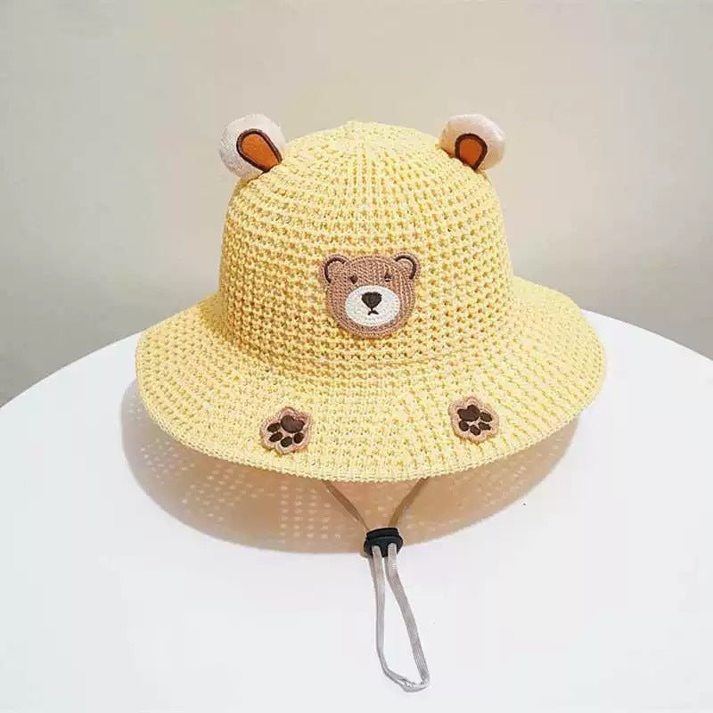 TheCapspot -Bear Sun-proof Straw Hat Baby