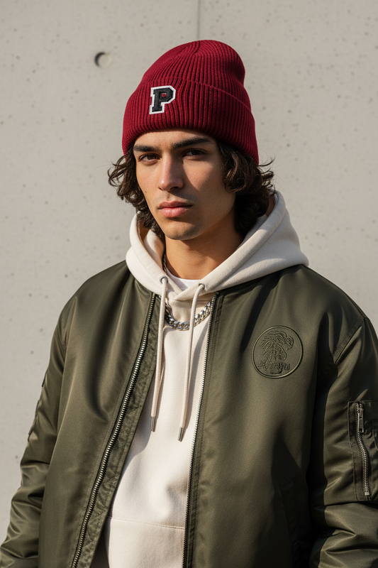 Percy Unisex Acrylic Knit Beanie – One Size
