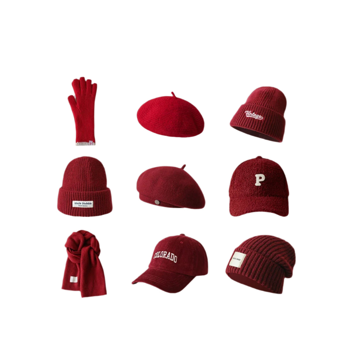 TheCapSpot - Knitted Hat Baseball Cap Scarf