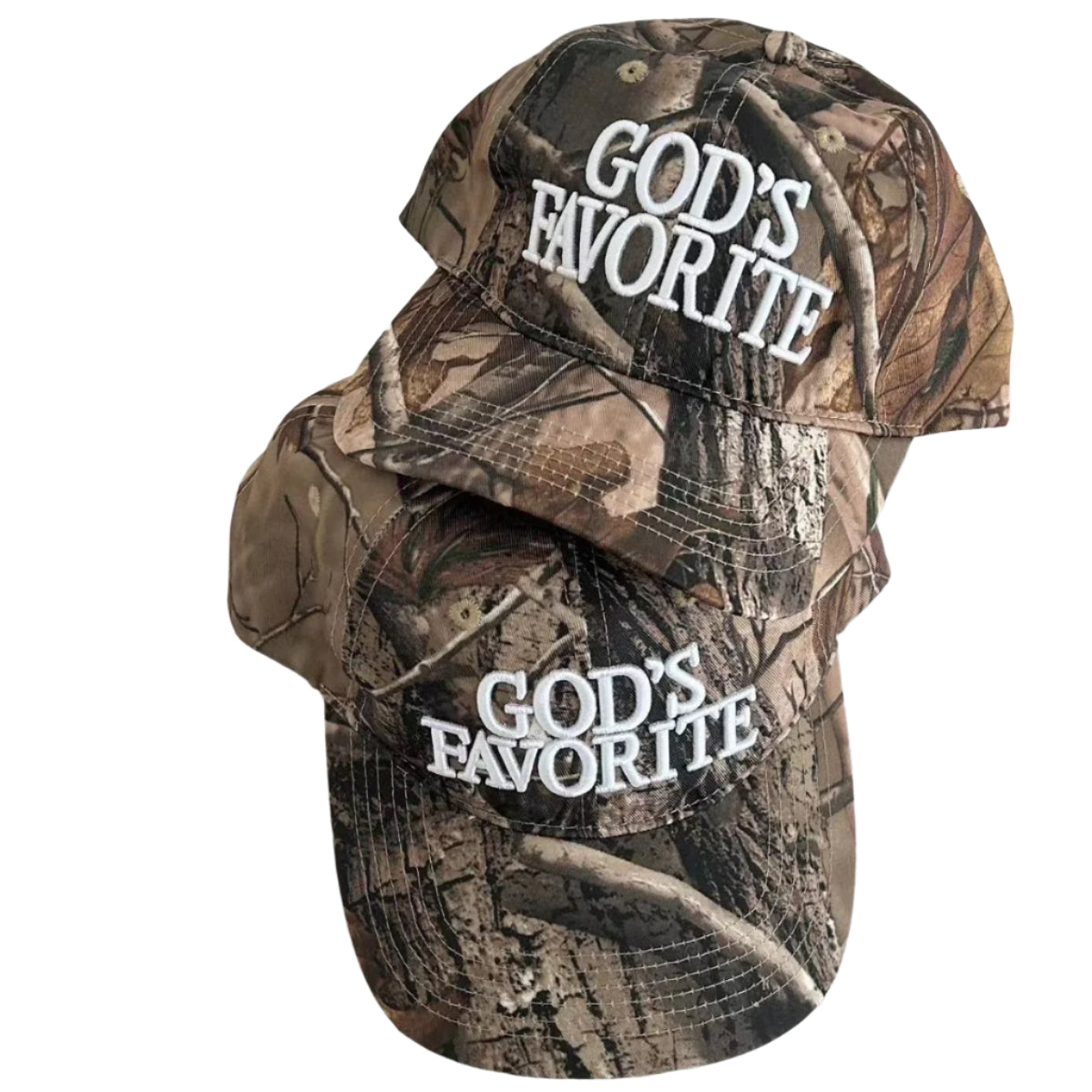 TheCapSpot - Camouflage Distressed Baseball Cap