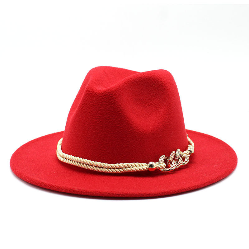 TheCapSpot - Fedora Gold Chain Hat
