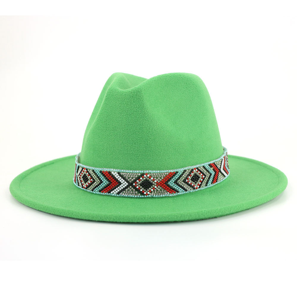 TheCapSpot - Blue Bead Jazz Hat