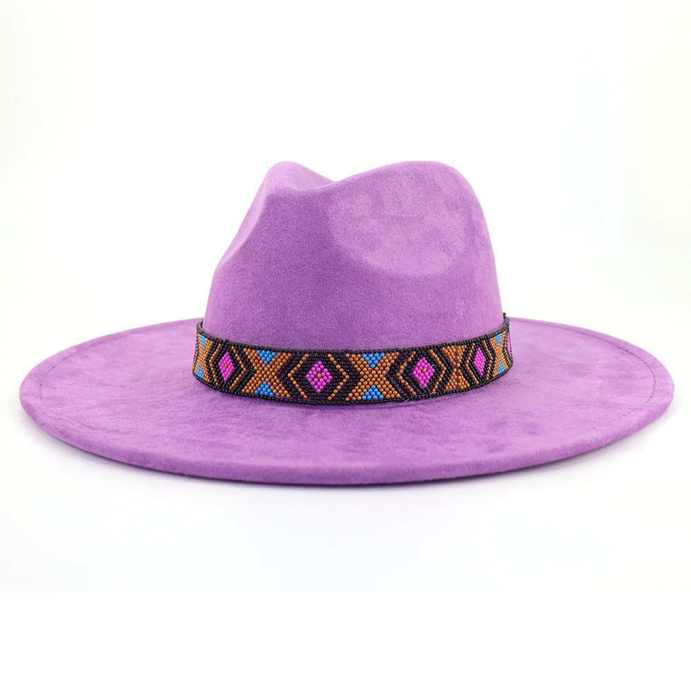 Women's Bohemian Broad-brimmed Hat Flat Edge