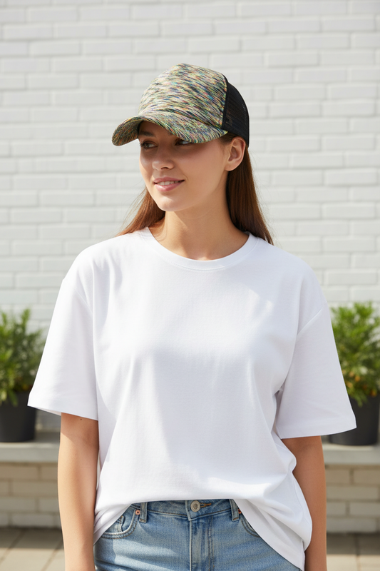 Tarver Colorful Mesh Trucker Cap – Unisex, One Size