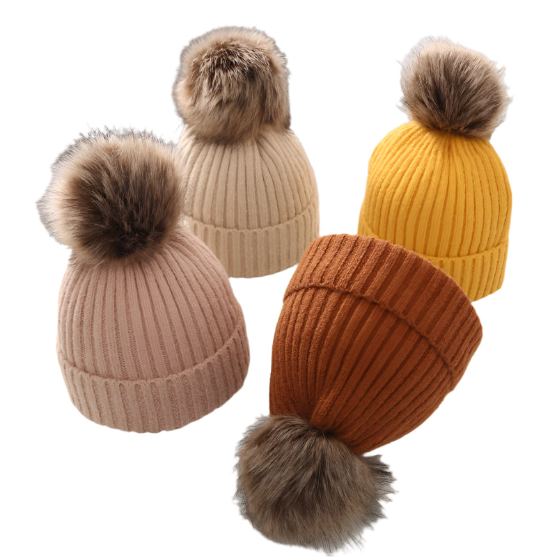 TheCapSpot - Woolen Cap Fur Stocking Cap